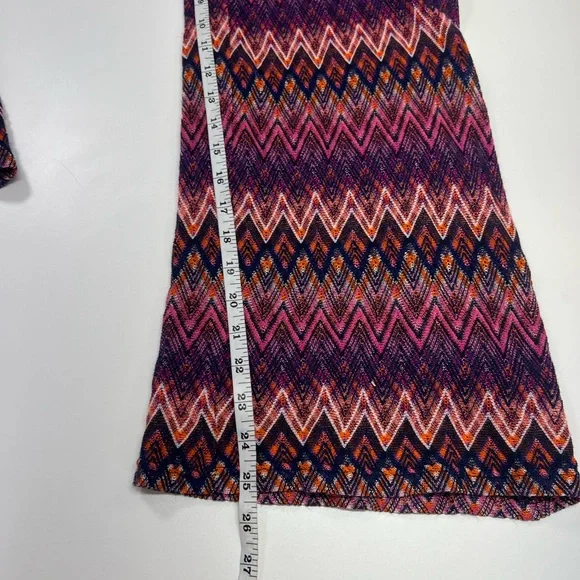 Trina Turk Crop Penelope Pant New With Tags Size Large Pink Purple Zig Zag Pants - Picture 9 of 11